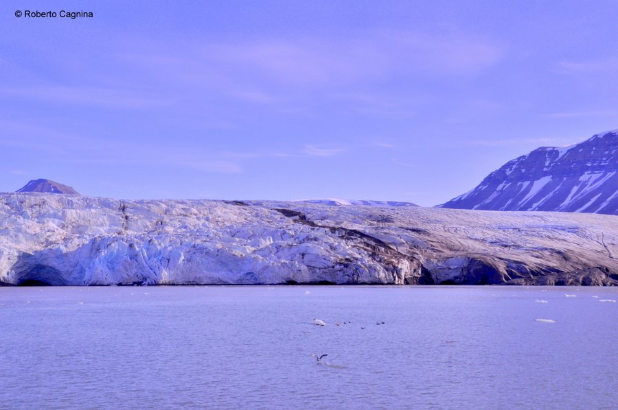 Escursioni alle Isole Svalbard Pyramiden fronte del ghiacciaio