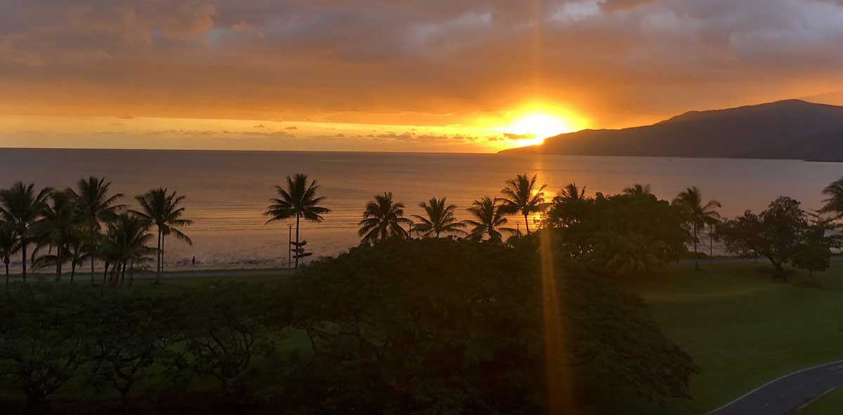 tramonto veduta Cairns