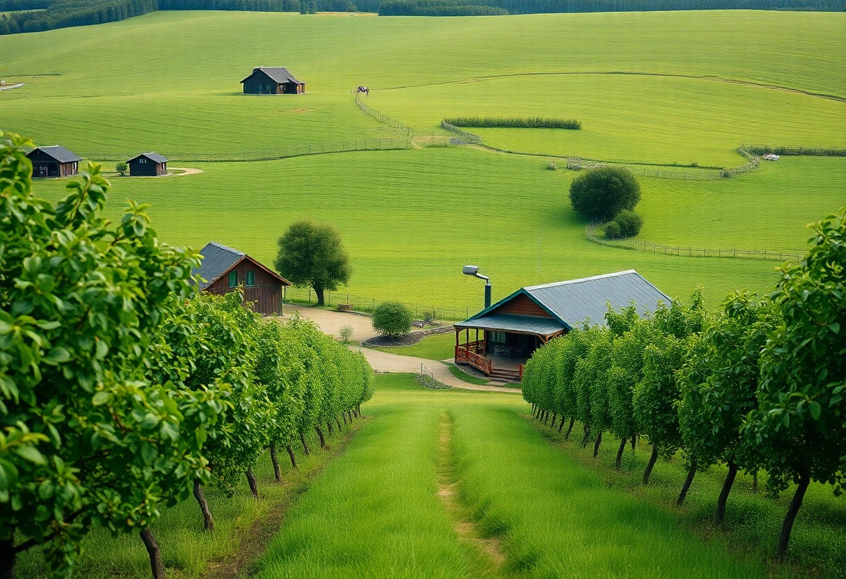 Fattorie biologiche. Turismo sostenibile nei pascoli Kiwi. Scopri l’ospitalità rurale tra produzione locale e rispetto ambientale. 1