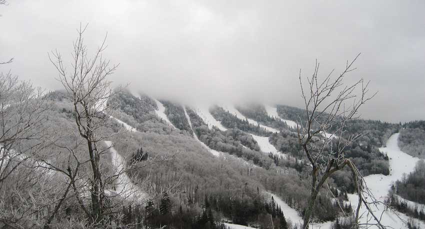 i meravigliosi sentieri innevati di Tremblant nel Quebec